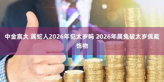 中金宸大 属蛇人2026年犯太岁吗 2026年属兔破太岁佩戴饰物