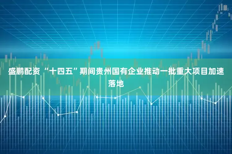 盛鹏配资 “十四五”期间贵州国有企业推动一批重大项目加速落地